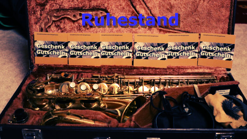 Saxophonunterricht zur Pensionierung verschenken